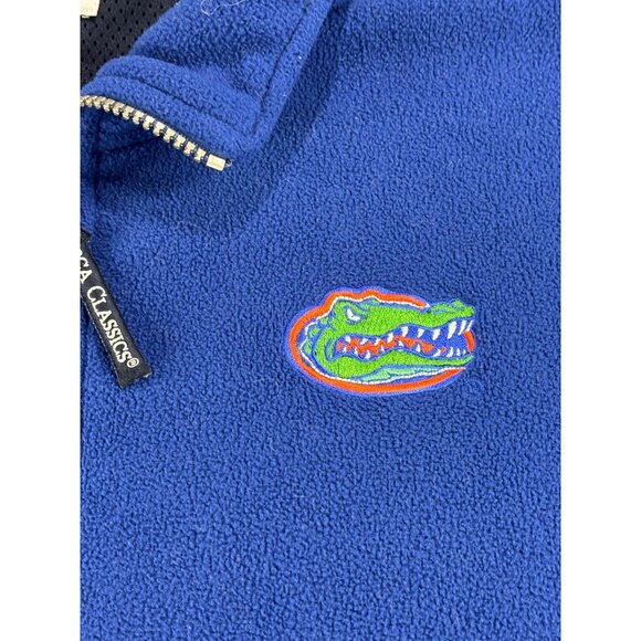Gator Pullover Boca Classics Mens XXL Blue Fleece Quarter-Zip - Picture 2 of 8